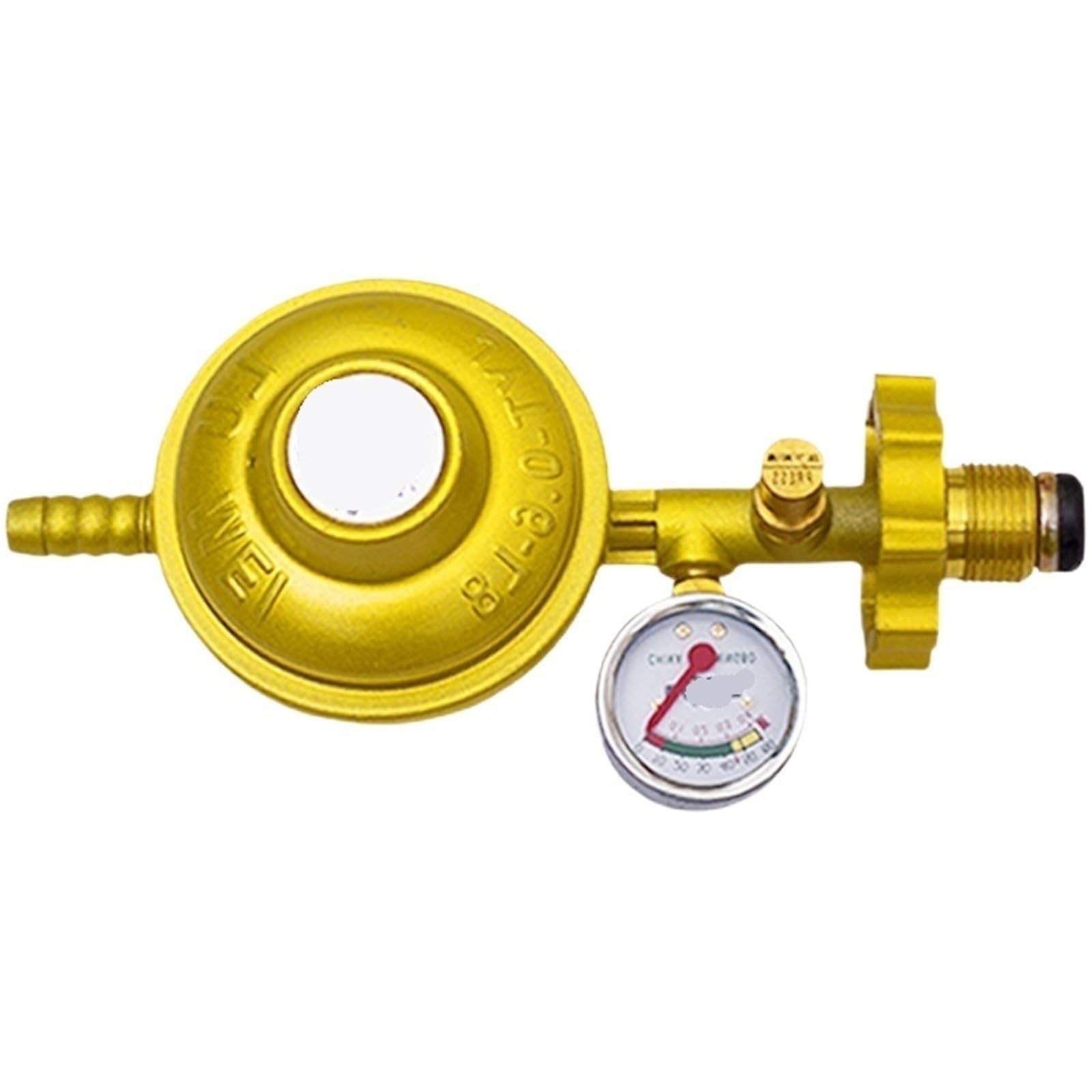 Trgyjgkf One Color For Household Liquefied Petroleum Gas Pressure Reducing Valve Explosion-Proof Stove Water Heater Adjustable Belt Meter(Cyan-1)