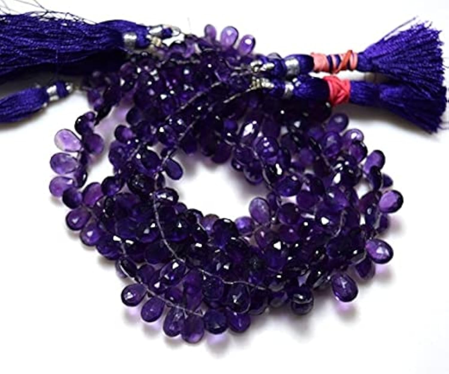 Perles améthyste poire pour créer vos bijoux d'été et ateliers créatifs DIY