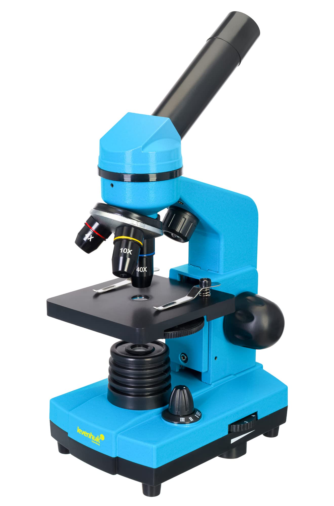 Levenhuk Rainbow 2L Azure Kit Stem para Niños con Microscopio Biológico Portátil de 400x, Guía Ilustrada de Experimentos Domésticos, Muestras Preparadas y Herramientas Científicas (ES)