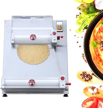 4-16" Electric Pizza Dough Press Machine Commercial Electric Pizza Dough Roller Heavy Duty Stainless Steel Pizza Dough Pastry Automatic Press Machine 240-300pcs/H