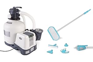 Intex Krystal Clear Sand Filter Pump for Above Ground Pools: 3000 GPH