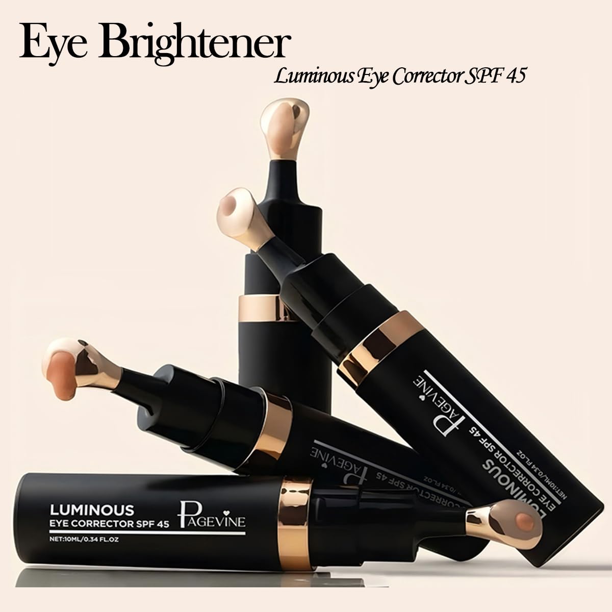 Luminous Eye Corrector SPF 45, Hydrating Under Eye Concealer & Brightener for Dark Circles Blemishes & Spots - Image 3