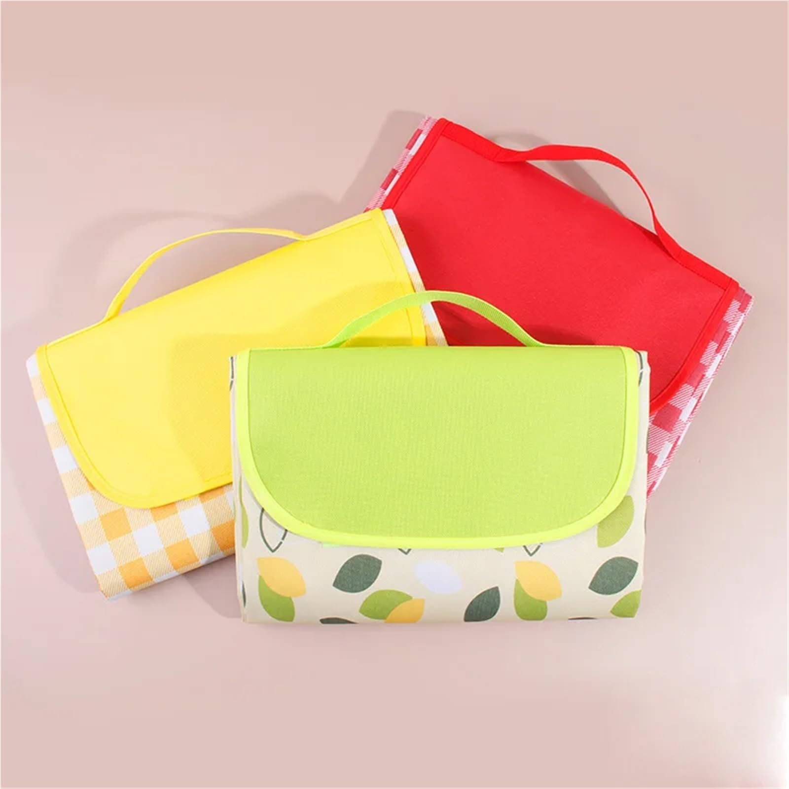 Telo Picnic Tappetino da Picnic antiumidità, Portatile, for Gite Primaverili, Campeggio, Tappetino Non Tessuto Spesso, Leggero, Pieghevole, Tappetino da Spiaggia for Esterni(Green,2X3.0M)