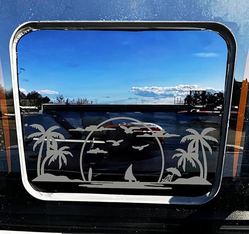 Xinghe Calcomanías para Ford F150 F250 F350, calcomanías de bandera estadounidense para ventana trasera central, color negro mate para ventana Xinghe Calcomanías para Ford F150 F250 F350, calcomanías de bandera estadounidense para ventana trasera central, color negro mate para ventana