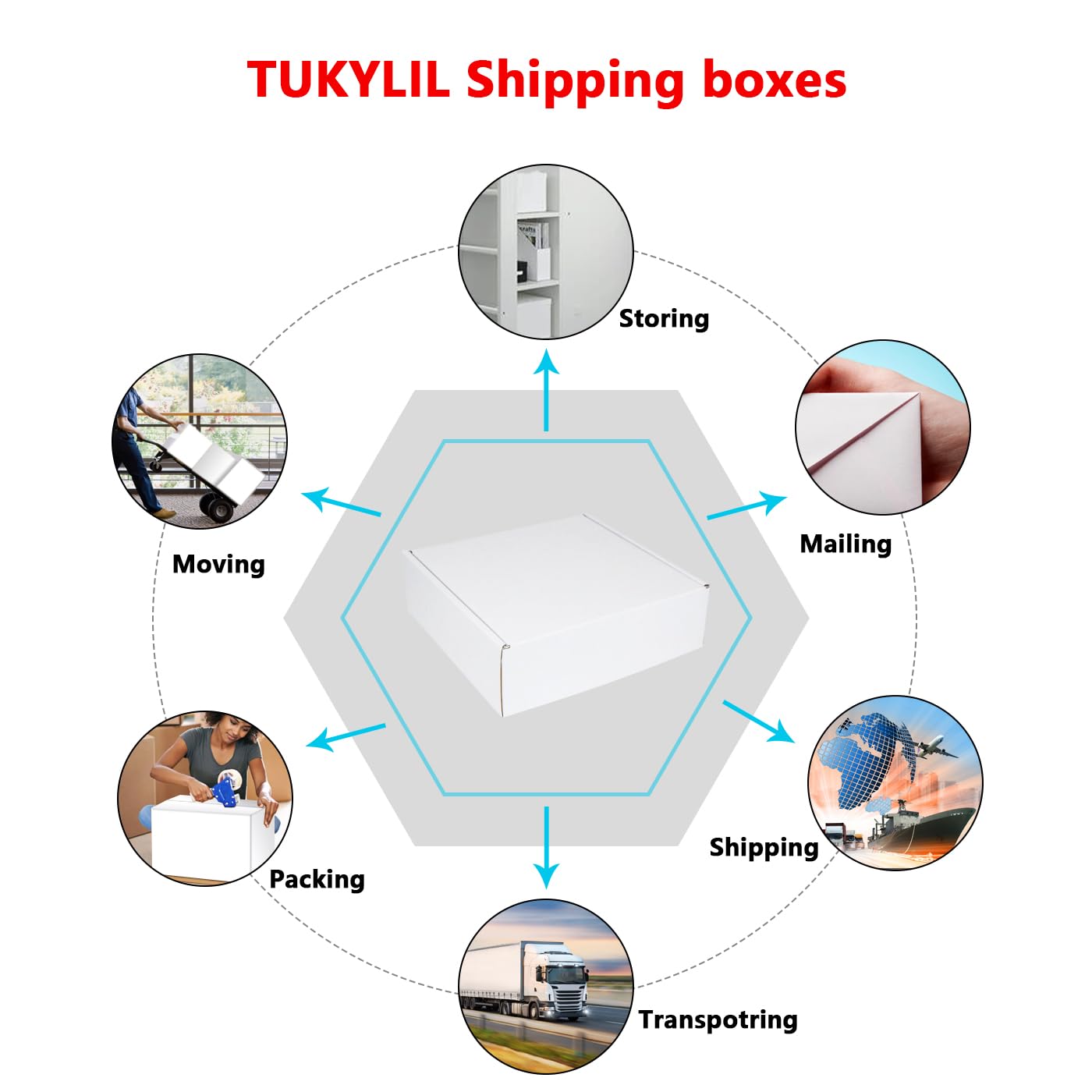 Cajas de envío de 7 x 5 x 1 pulgadas, paquete de 25 unidades, caja de cartón corrugado blanco, cajas de correo para embalaje de pequeñas empresas, regalos, manualidades, joyas, suministros