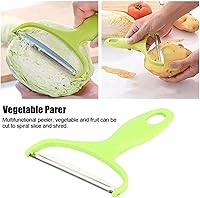 Vista 7 de 2 unids Herramientas de cocina Pelador de boca ancha Verduras Frutas Cuchillo de acero inoxidable Ralladores de repollo ensalada Patata Slicer