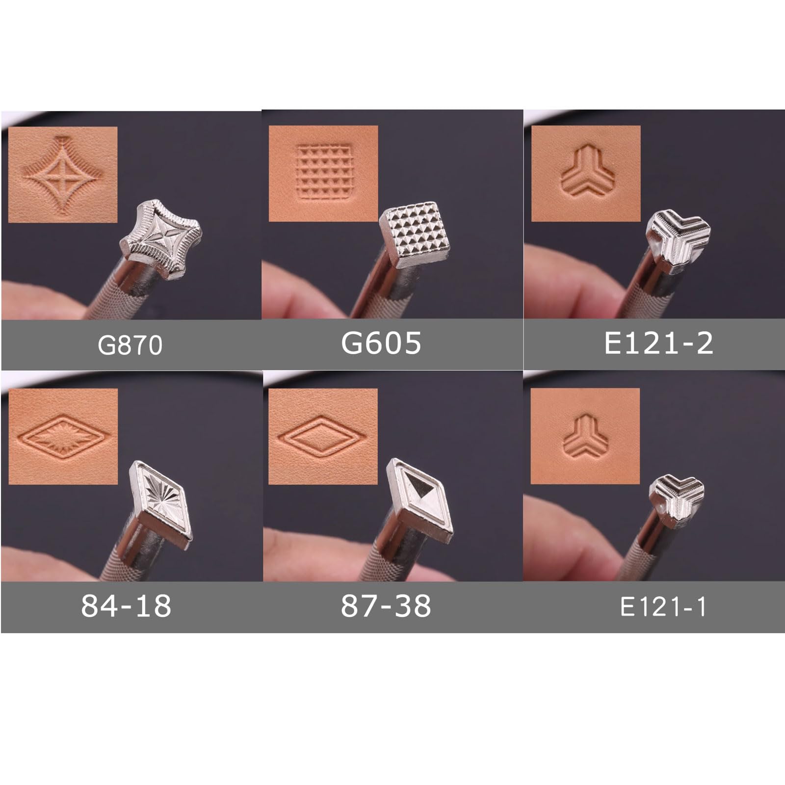 Juego de Herramientas para Estampar Metal, Juego de 12 Sellos alfanuméricos de Cuero con Sellos de 6-8 mm y punzón de 104 mm