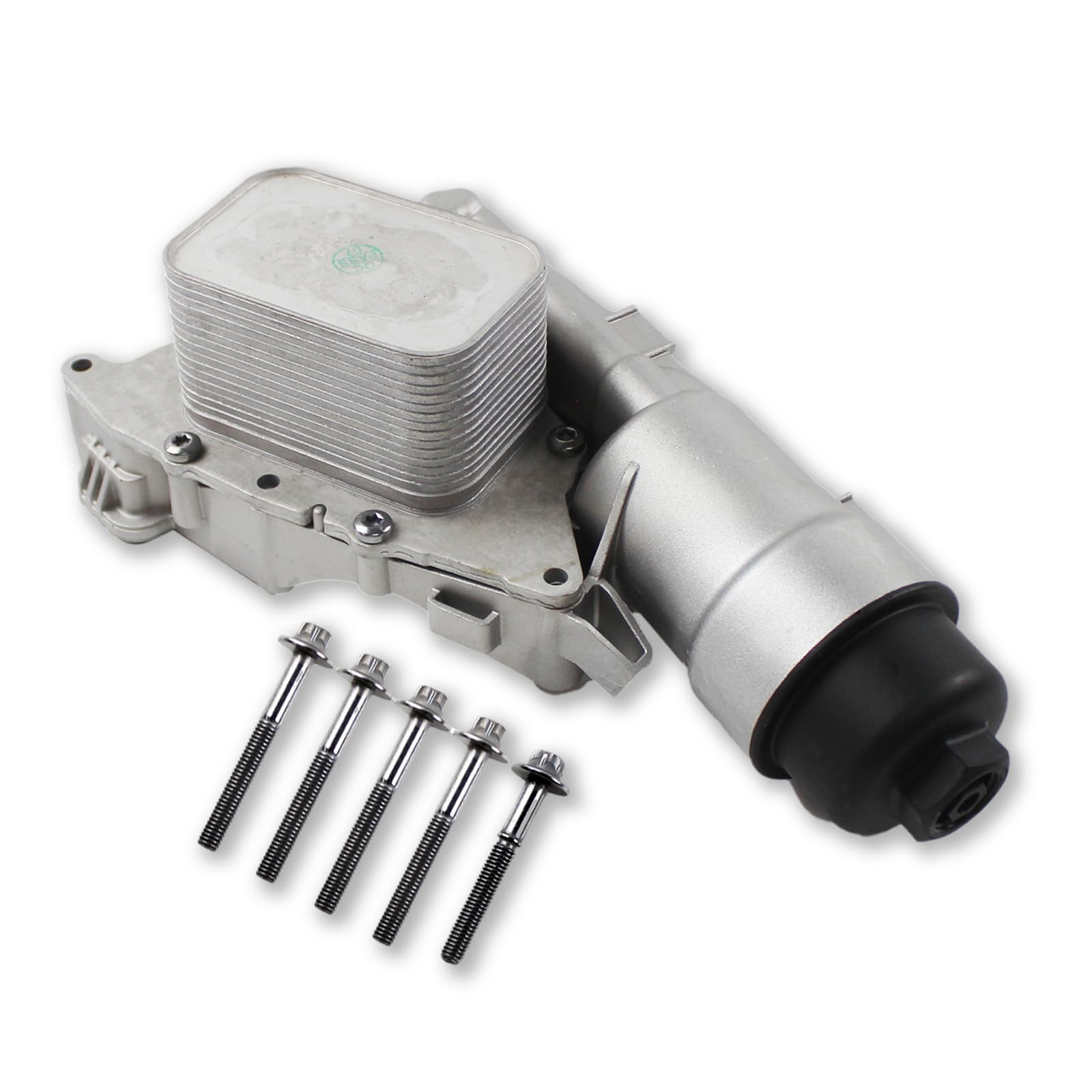 cycwer Aluminum Oil Cooler Filter Housing Assembly 11428585235 11-42-8-585-235 Fits for 2014-2019 Cooper i8 X1 X2 1.5L 2.0L Oil Cooler Filter Housing Assembly