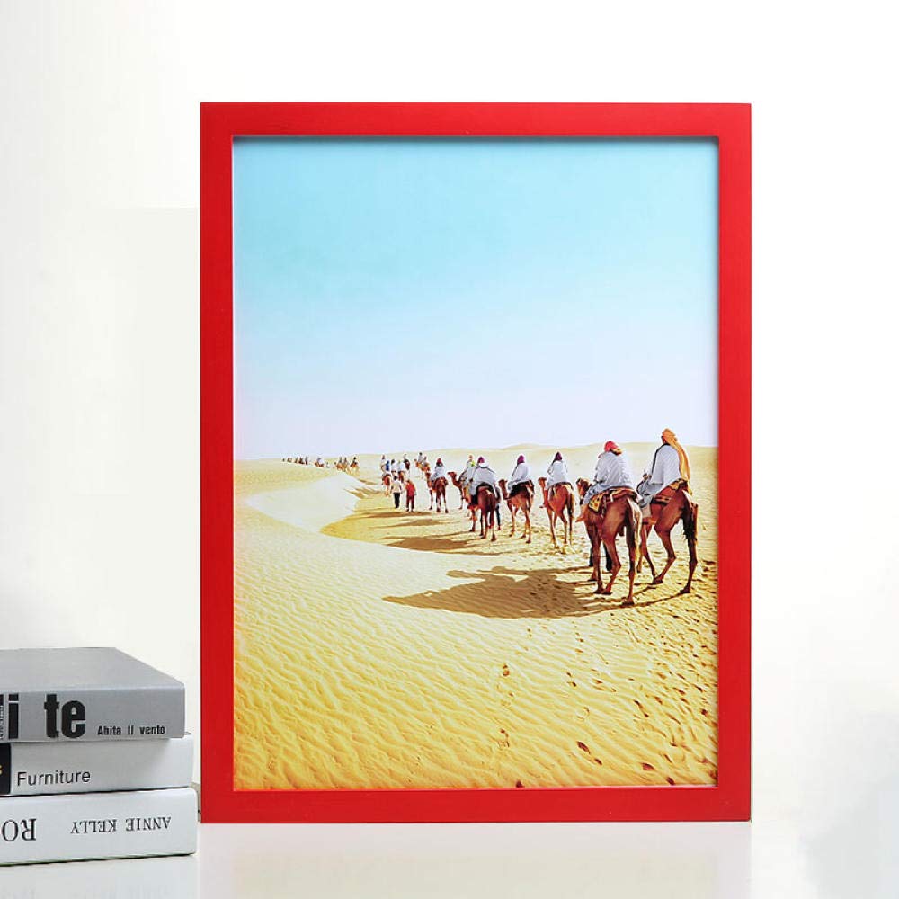 Fotorahmen Personalisiertes Geschenk Eine Vielzahl Von Stilen Rote Wand 28 × 35,5 cm