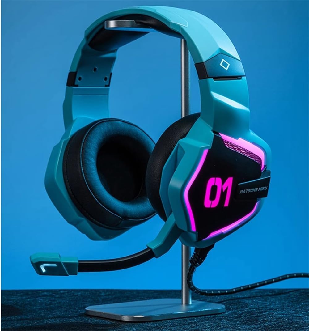 【初音ミク】ゲーミング　ヘッドフォンUSB接続 マイク内蔵　有線ヘッドフォン Amazon.co.jp: FAMENG ミク ヘッドホン 未来 スヘッドホン ゲーミング