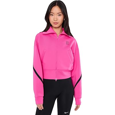 Nike Advantage Dri-FIT Full-Zip Tennis Jacket laser fuchsia/black