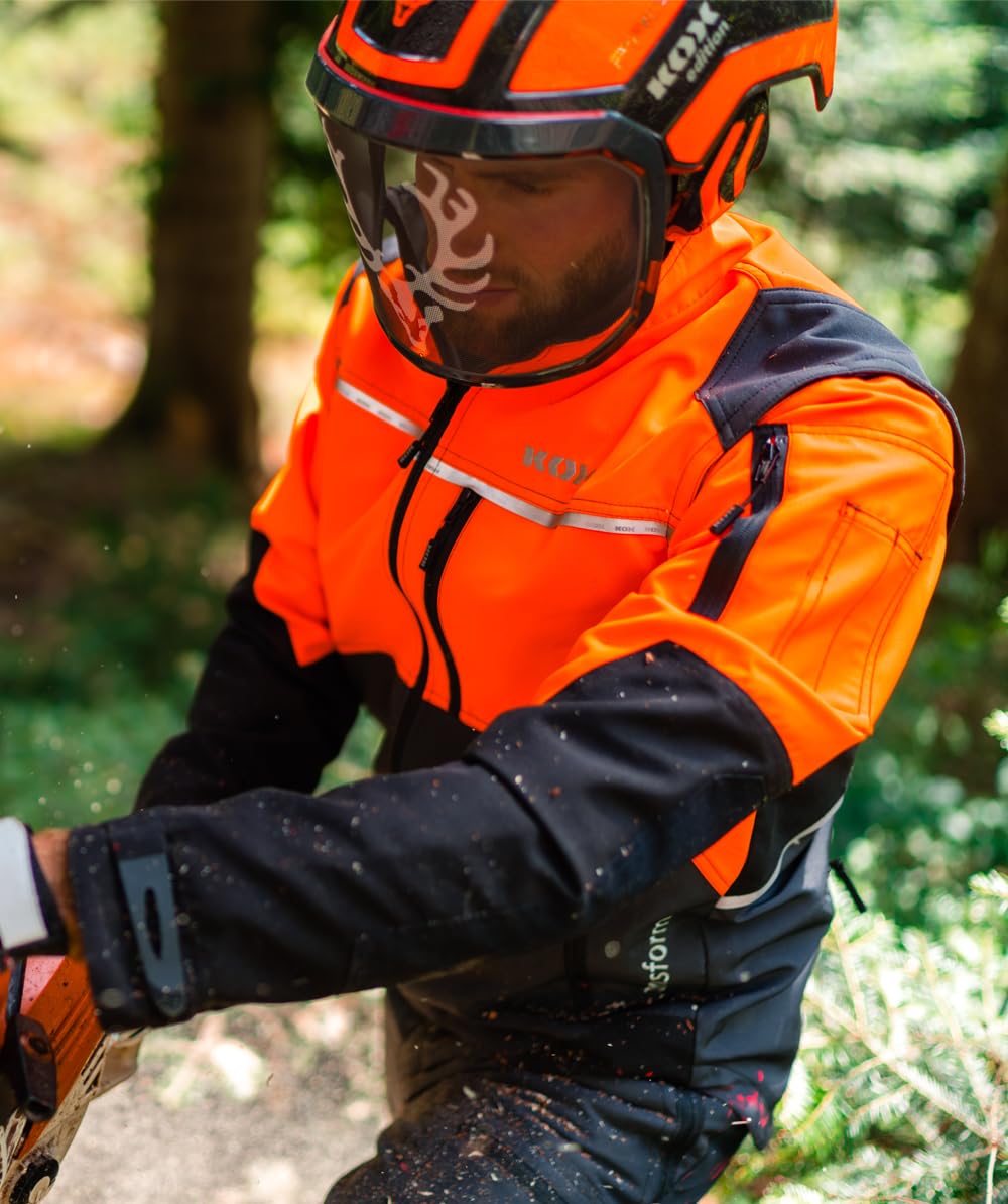 KOX Forstjacke Transform Anthrazit/Orange Größe 54/56