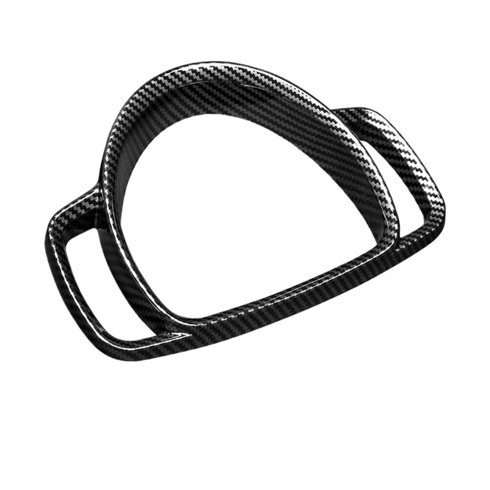 Car interior sticker accessories For Smart 451 For Fortwo Dashboard Interior Instrument Panel Frame Cover Car Decor Sticker Auto Speedometer Trim(Carbon Fiber)