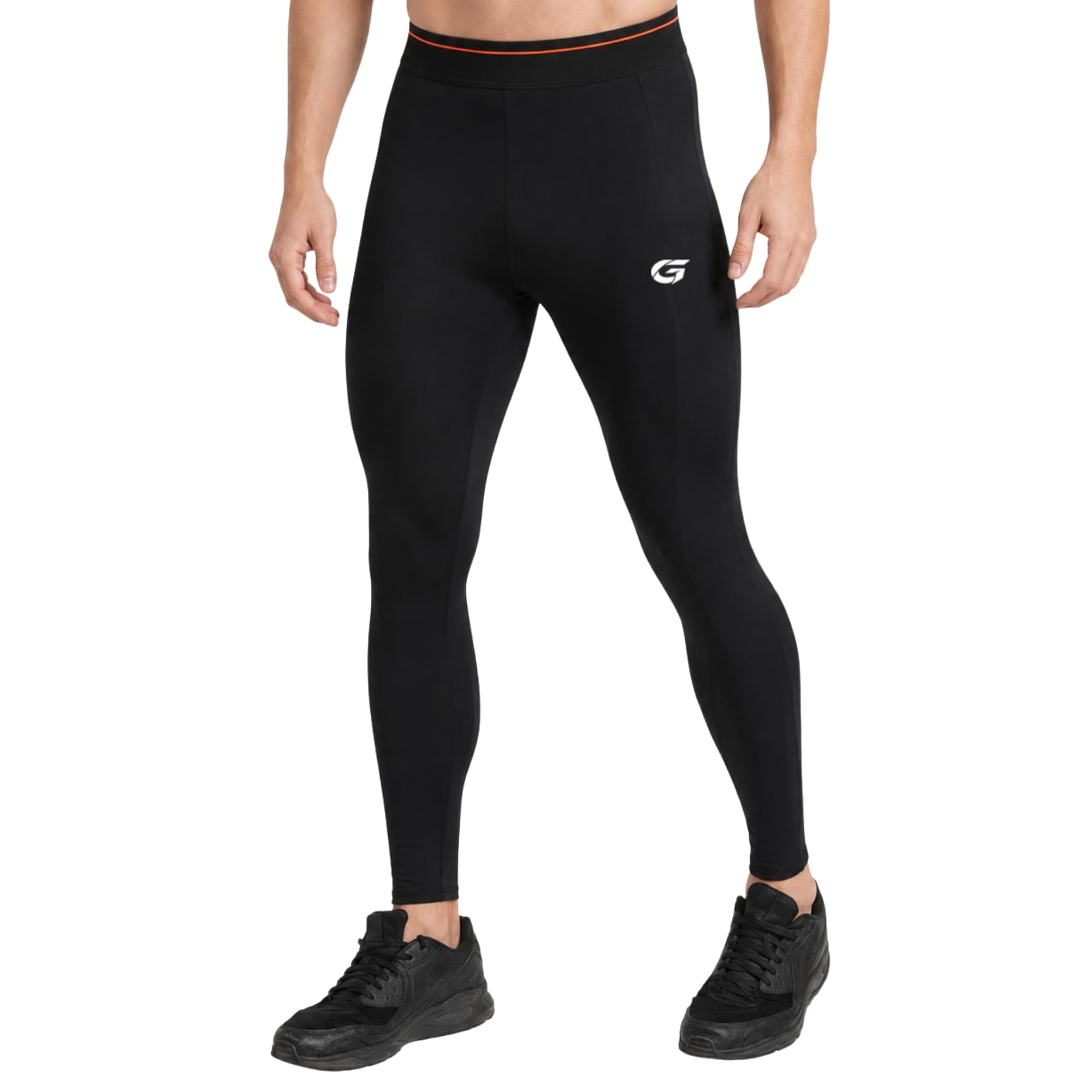 gymific Black Compression Pants Tights for Men with Pocket-picture-45