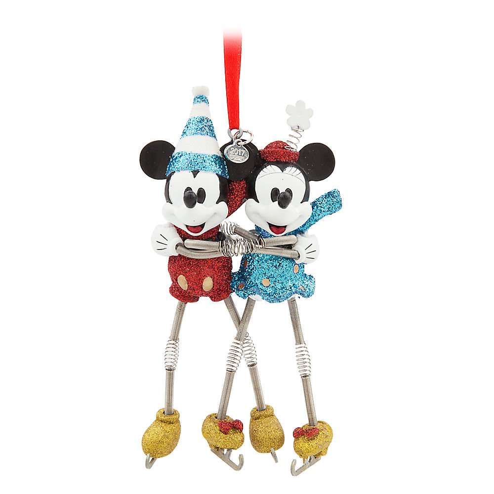 Mickey et Minnie Mouse Sketchbook Ornement Vintage, le cadeau de Noël idéal pour collectionneur