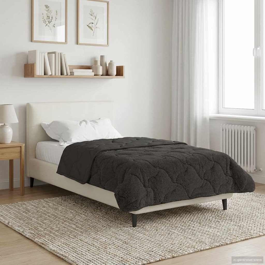 Générique Piumino D'Ete Matelasse Antracite 135 x 200 cm