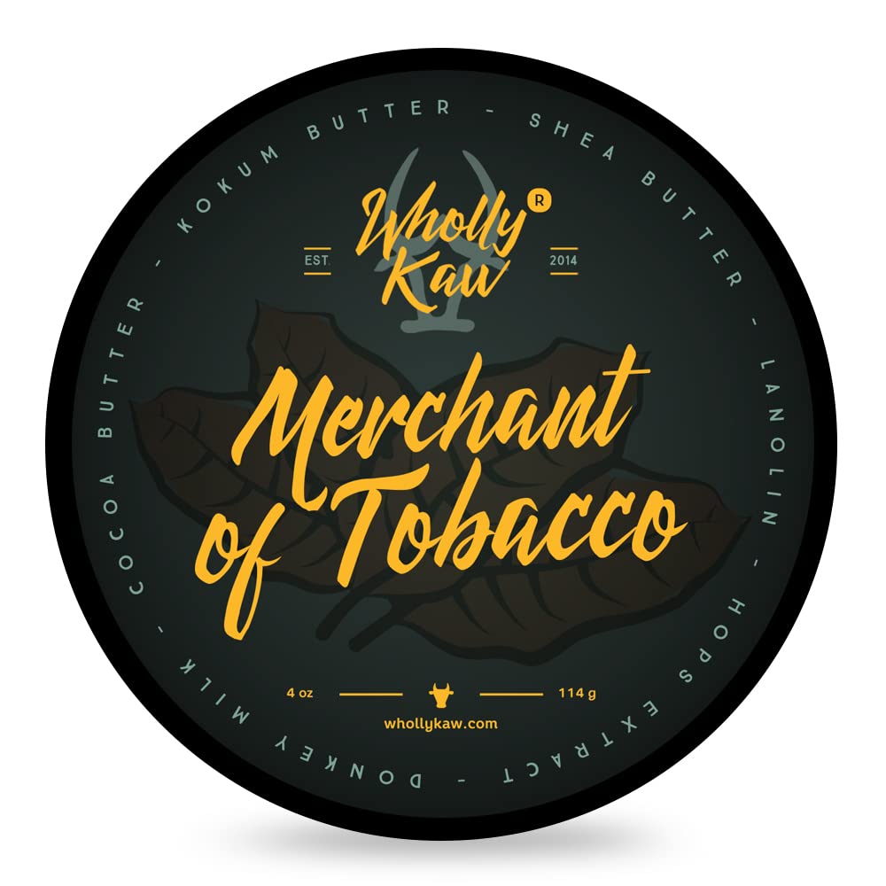 Wholly Kaw Donkey Milk Shaving Soap, Merchant of Tobacco