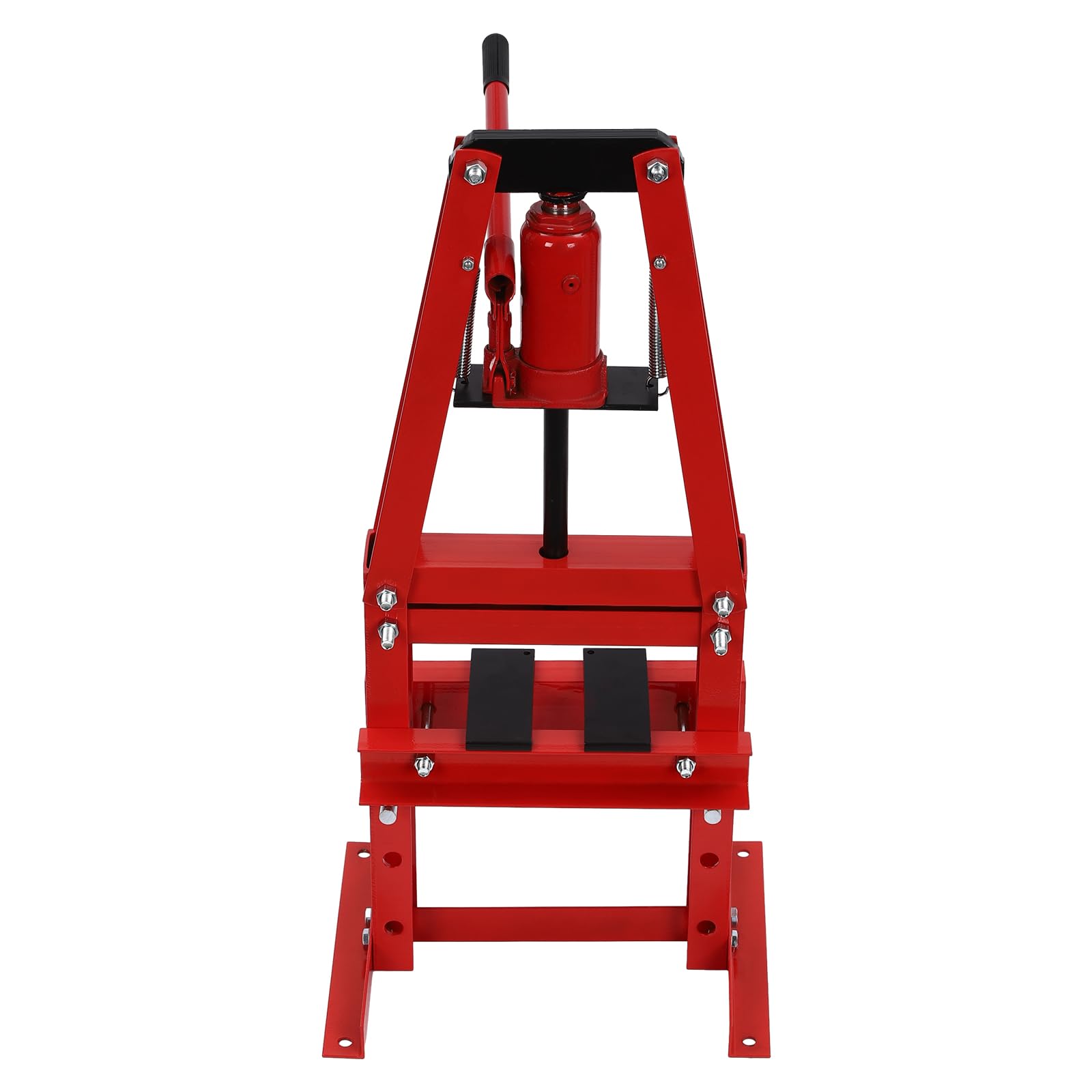 Florchest Adjustable Height Hydraulic Press, 6T A-Frame Hydraulic Shop Press for car Repair Shops, Red Hydraulic Press with Plates,Max. Pressure 6T/13227.74lbs