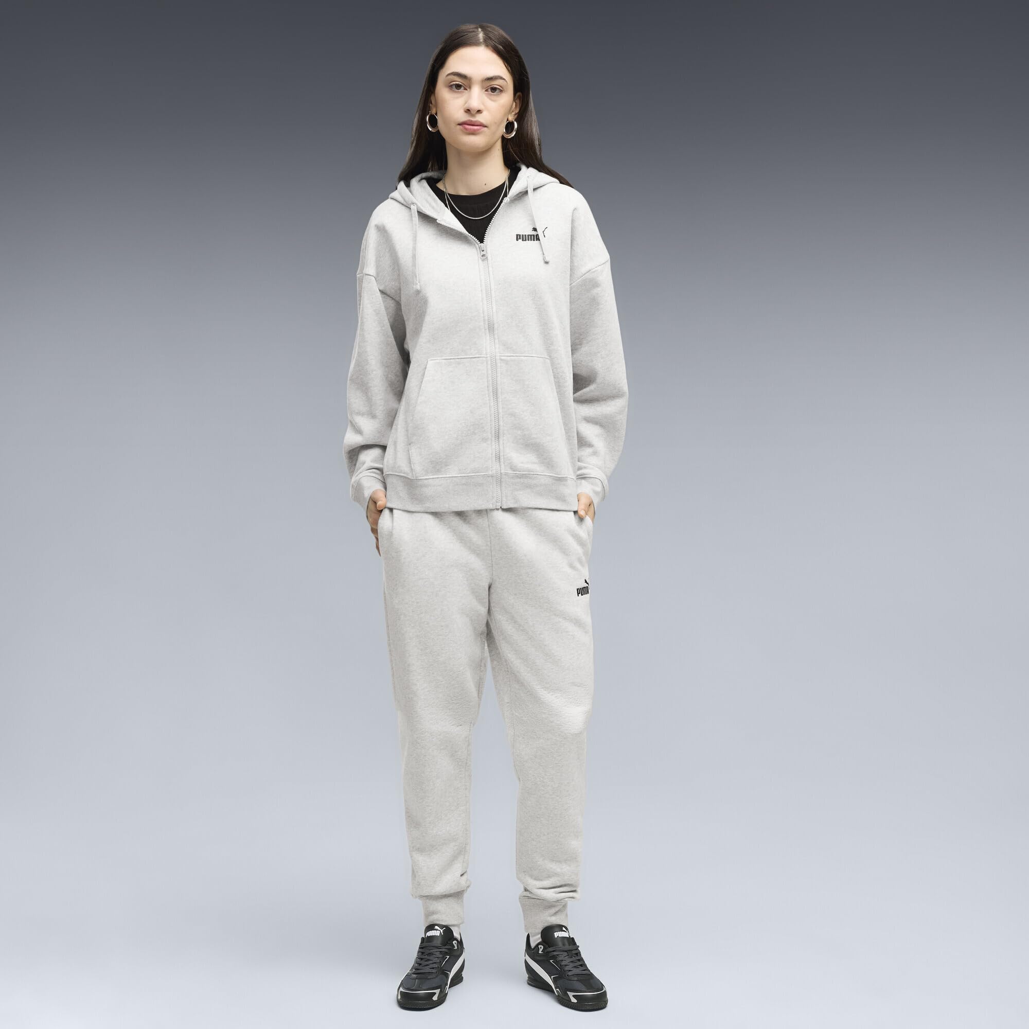 PUMA Damen ESS Small No. 1 Logo Comfort Hoodie mit durchgehendem Reißverschluss