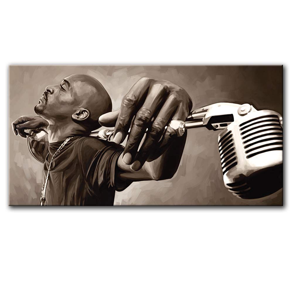 Rakim Original Artwork Artist Signed Canvas Art Print (Medium 30" x 16")