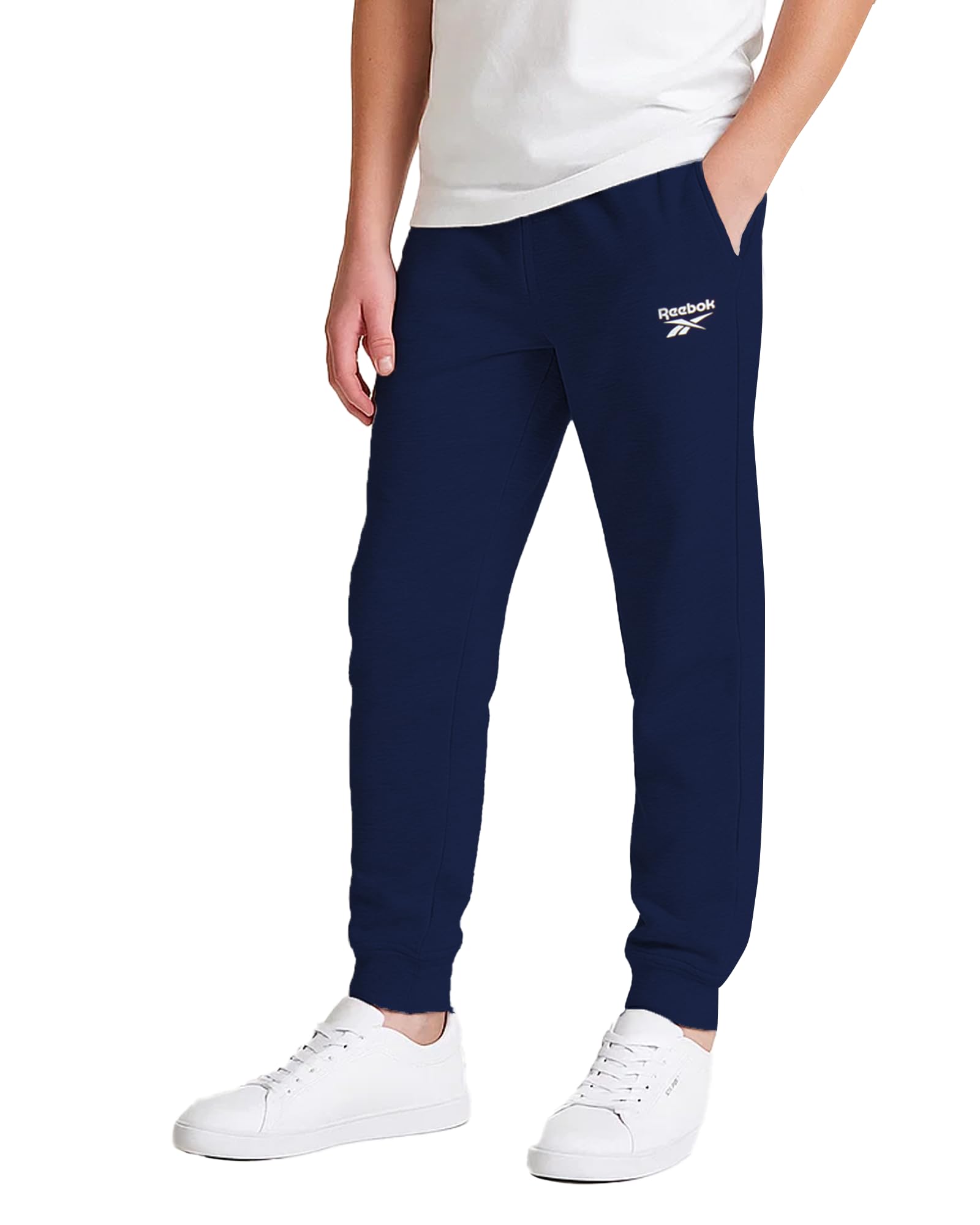 Reebok Boys Sweatpants - Soft Performance Fleece Boys Joggers Athletic Pants with Elastic Waist & Pockets (Sizes Run Small)