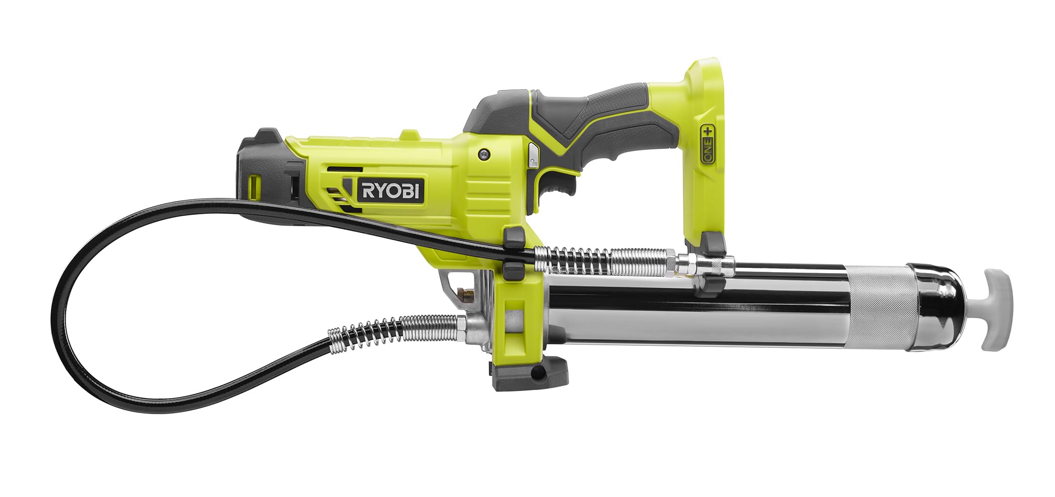 RYOBI 18 V ONE+ Akku-Fettpresse R18GG-0, Befetten von Fahrzeugen und Maschinen, Durchflussrate 210 gr/min, 400g Fettpatronen, ohne Akku und Ladegerät