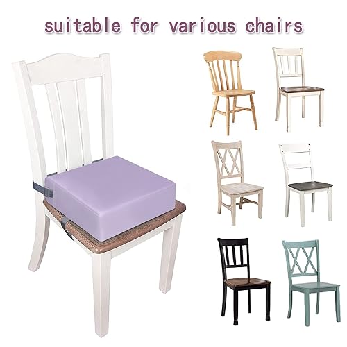 Miniatura 26 de Asiento elevador para mesa de comedor para niños pequeños, soporte más fuerte, parte inferior antideslizante, doble correas seguras, asiento Negro
