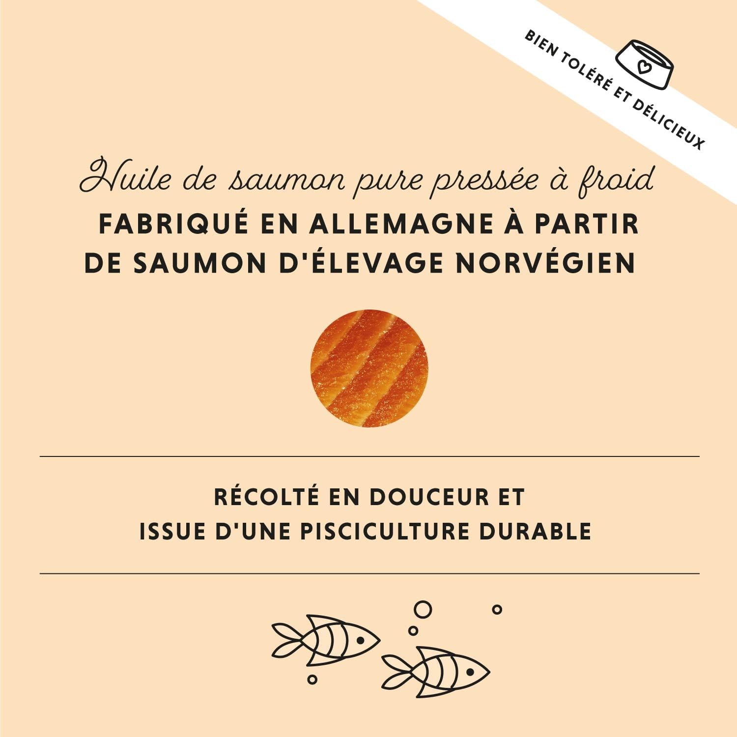 Annimally Huile de Saumon écossais pour Chiens 1 Litre Riche en acides Gras Omega 3 & 6 (avec 30%) - Huile de Poisson Barf pour Chien, Chat et Cheval, adaptée I Produit Naturel