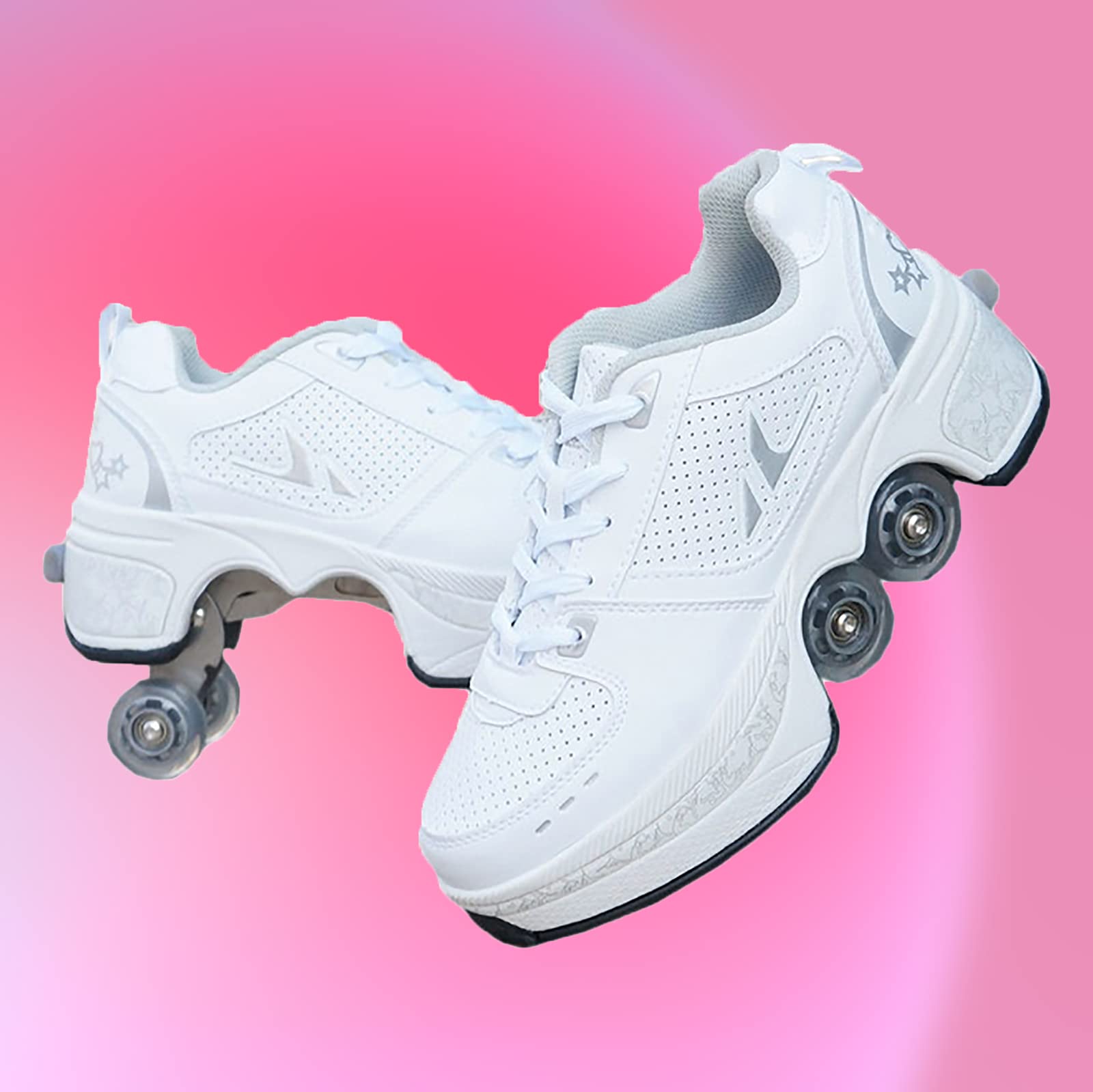 Quatre roues wheels skates DHTOMC patins automatiques à bouton arrière EUR42