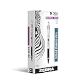 Zebra Pen, STEEL M-301 Mechanical Pencils, 0.5mm Fine Point, Refillable Lead, Stainless Steel Barrel, Built-in Eraser, Durable Clip, Lightweight Precision Pencil for Office or School, 12-Pack (54010)