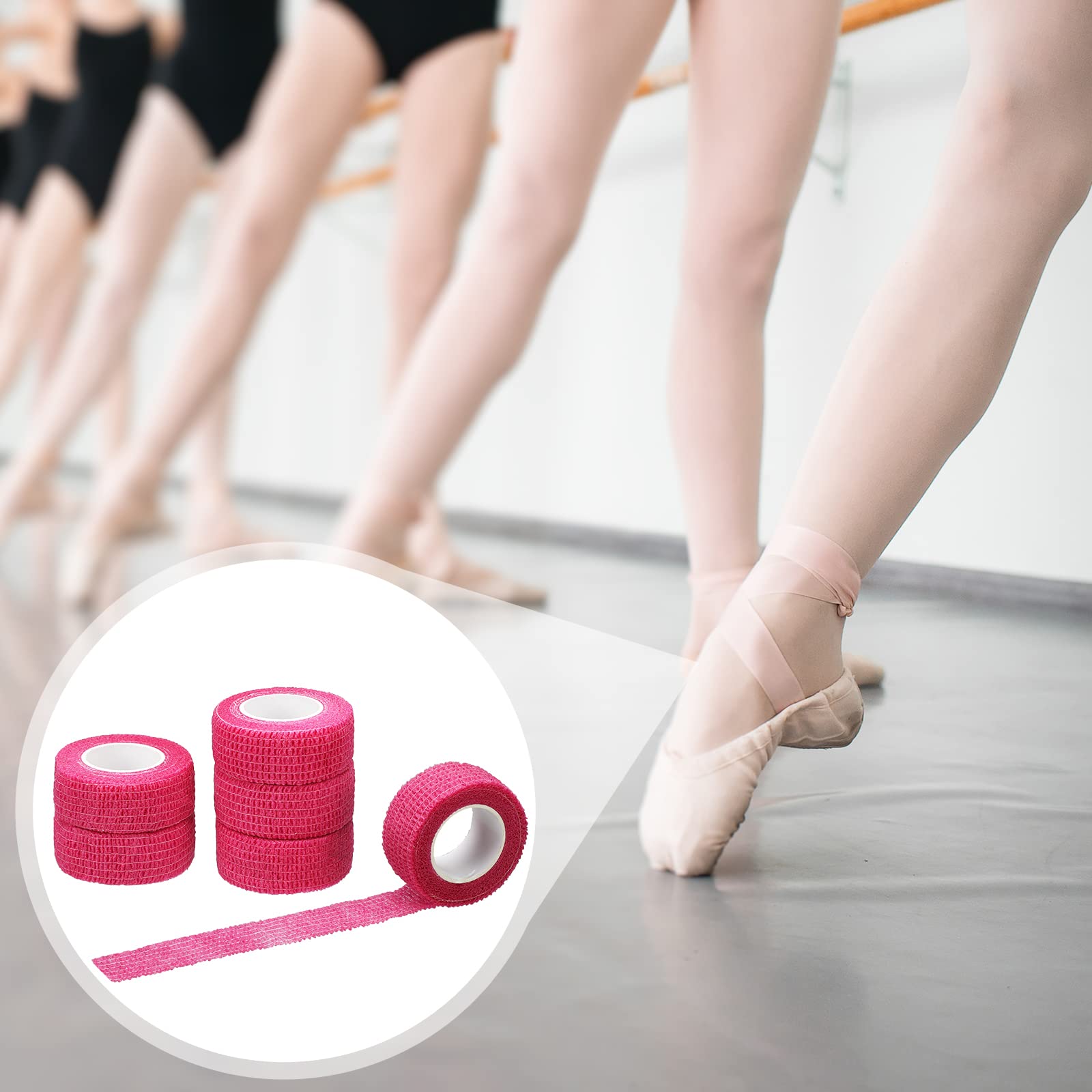 Sosation 24 Roll Pink Ballet Toe Tape Self Adhesive Bandage Wrap Breathable — Amazon image 6