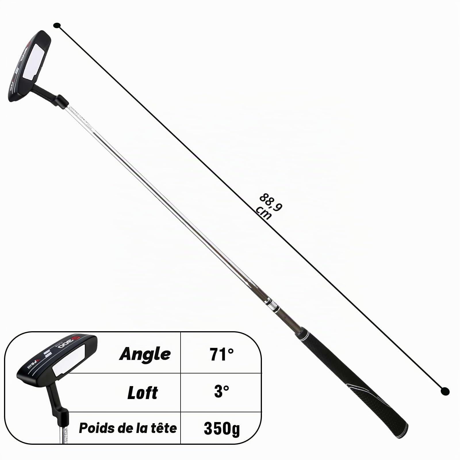 PGM Putter de golf – Putters à lame pour homme et femme – Easy Flop Shots – Légal pour tournoi – Pour droitier – Tige en acier