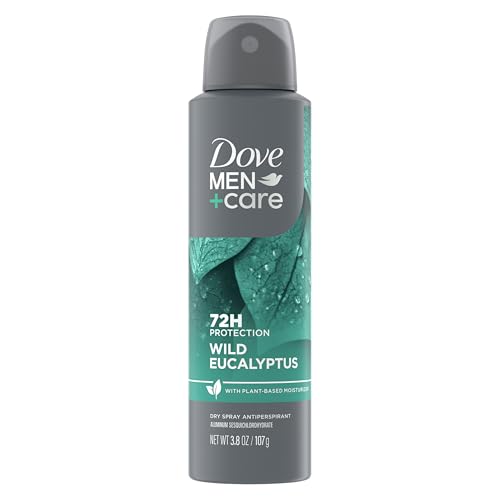 Dove Men+Care Antiperspirant Dry Spray 72H Protection Eucalyptus + Birch With a Plant-Based moisturizer 3.8 OZ - image 1
