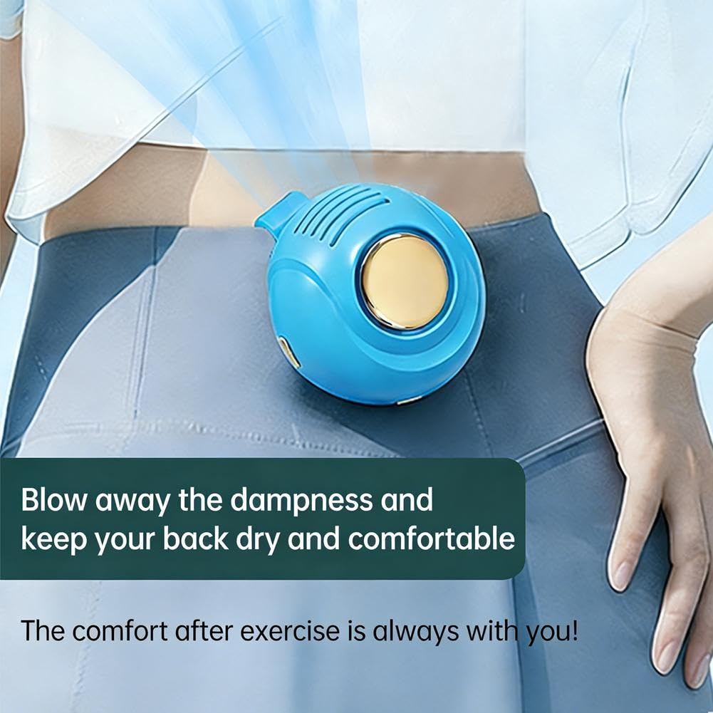 Portable Silent Mini Bladeless Fan, Clip On Waist & Neck Fan, New Rechargeable Clip-On Hands-Free Fans 3 Speeds - Image 4