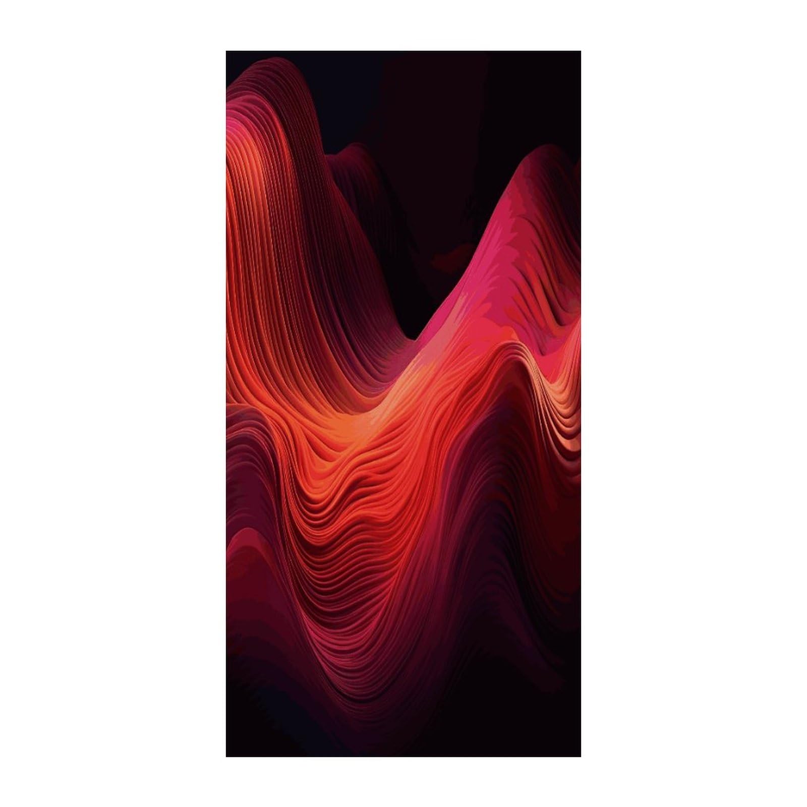 Fekiloot Style Gradient Red Door Curtain Room Divider Curtains