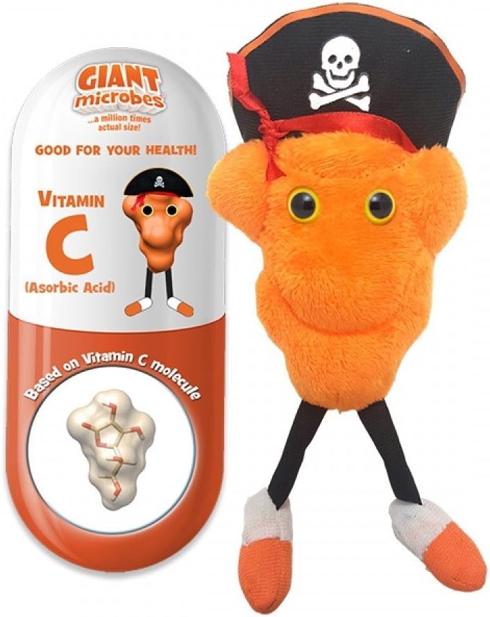GIANT MICROBES Vitamin C Plush - This Little Guy is the Perfect Remedy! Perfect, Educational Get Well Soon Gift That's Based On the Shape of the Actual Molecule image 2