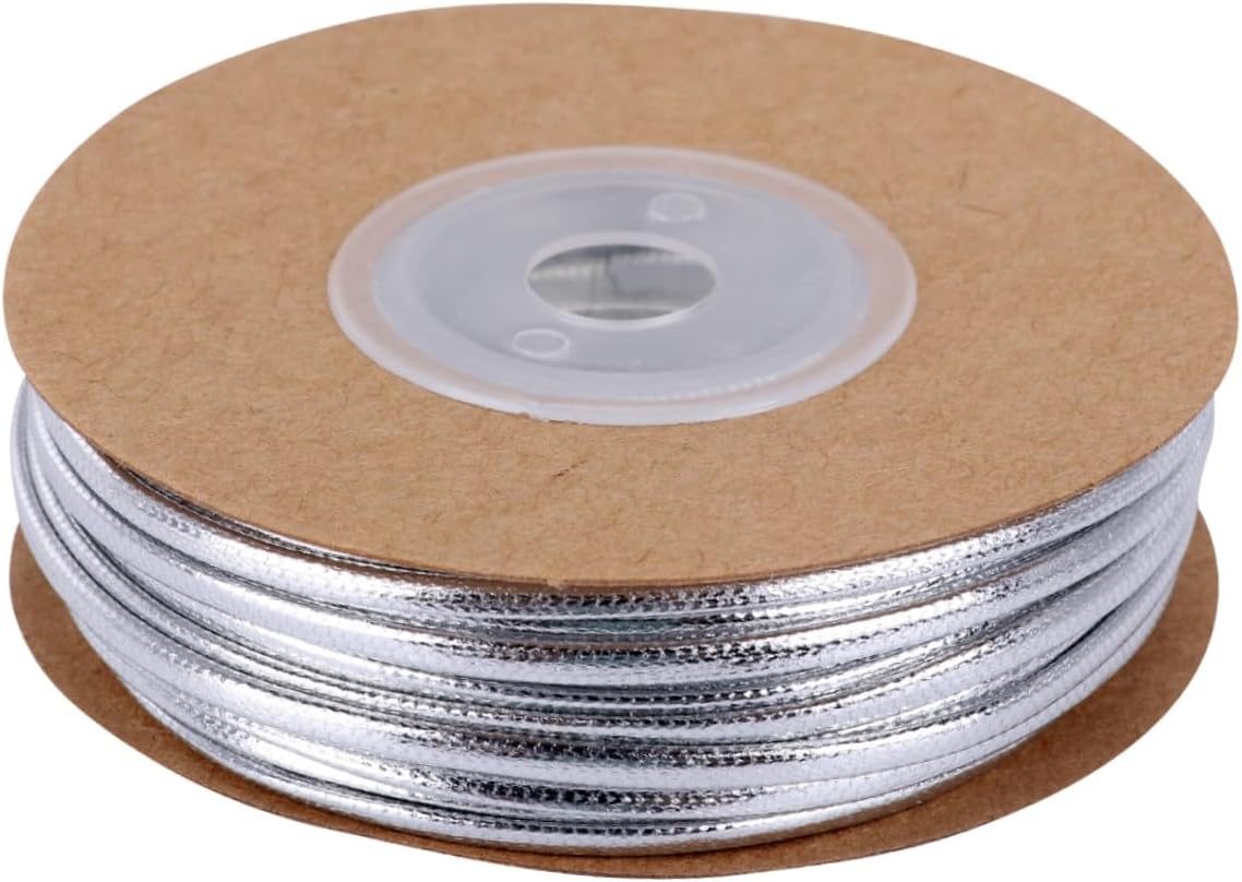 15M Faux Leather Cord for Handmade Crafts Skin Friendly Braiding String for Bracelet and Necklace Making Cuttable Non Fraying for Jewelry and Decoration