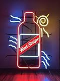 Queen Sense 24'x20' Red Stripe Beer Bottle Neon Sign Light Man Cave Bar Pub Beer Gift Neon Lamp A124RSBBS