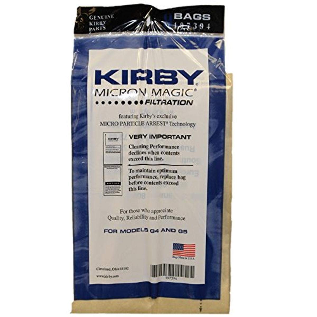 Kirby Company 197394A Style G4/G5 Paper Bag