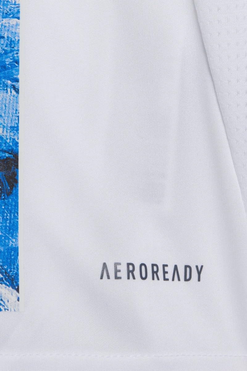 COMO 1907 Maglia Calcio Ufficiale Away 2024/2025 Uomo. T-Shirt Serie A Bianca Trasferta. Jersey Replica con Tecnologia Aeroready e Stampa Lago di Como XXXL