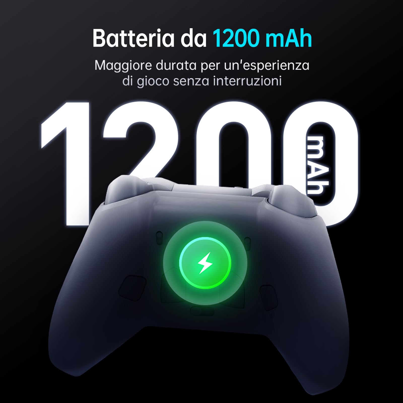Machenike G6V2 Controller, 2 motori a bobina mobile HD, joystick TMR con coppia regolabile, 2 trigger TMR, pulsanti ABXY facilmente intercambiabili, 4 pulsanti programmabili, 1000 Hz, 1200 mAh, Bianco