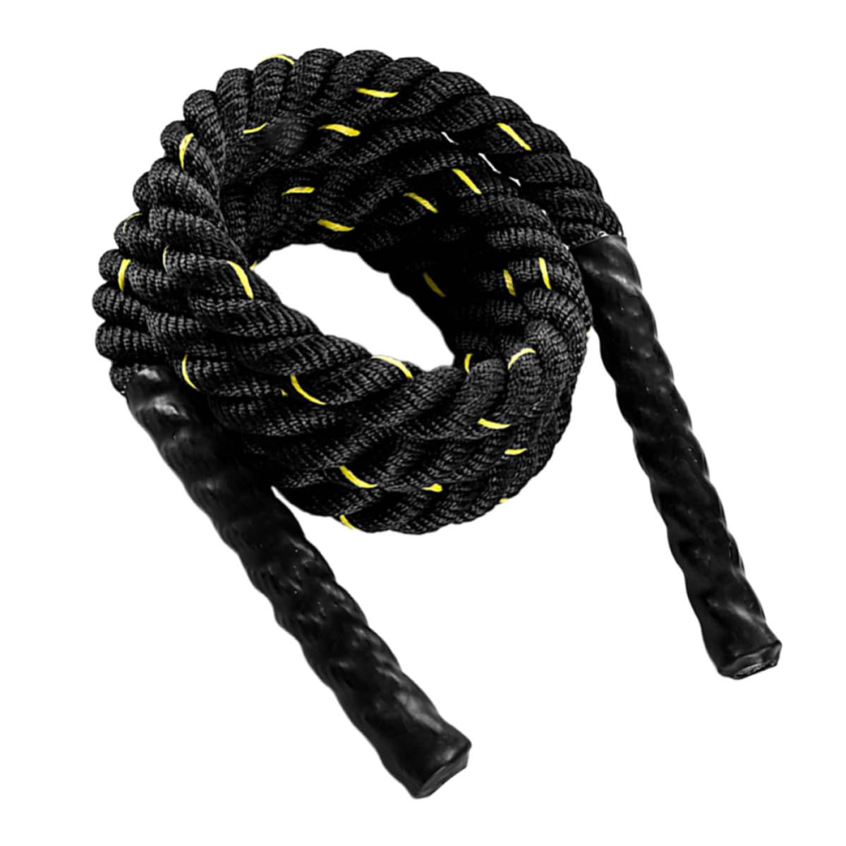 Cuerda para Saltar de Fuerza Soporte de Peso, 25mm, Negra