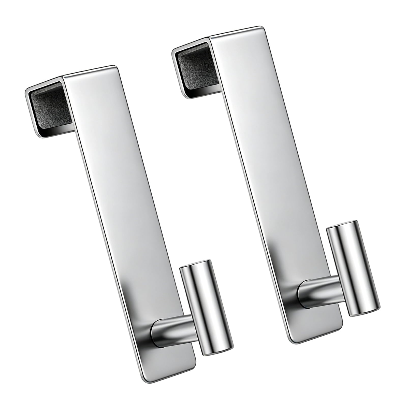 Msioytog 2Pcs Bathroom Hook for Towels and Robes Instants Installation Rustproof Stainless Steel Modern Design Denial Drill Shower Fasteners