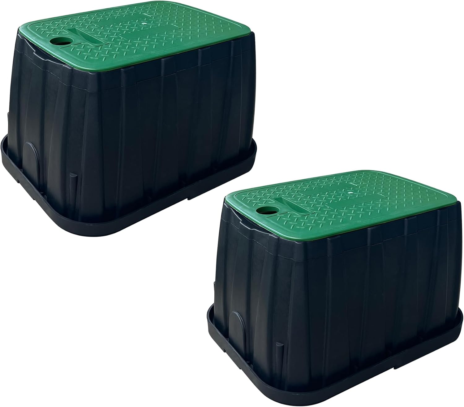 NATOTELA Durable PP Valve Box2 Pcs Anti Slip 17X12 In Sprinkler Valve Boxes with 1