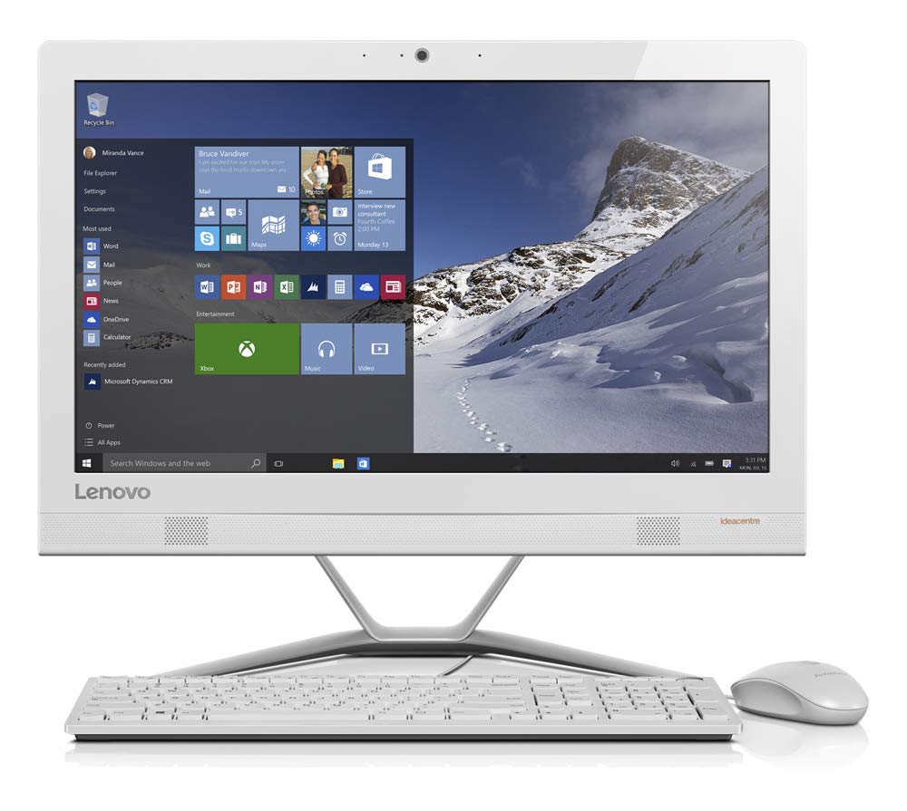 Lenovo IdeaCentre AIO 300 All-in-1 Desktop-Intel Core i3-6006U, 23 Inch, 1TB, 4GB, En-Ar Keyboard, Win 10, White