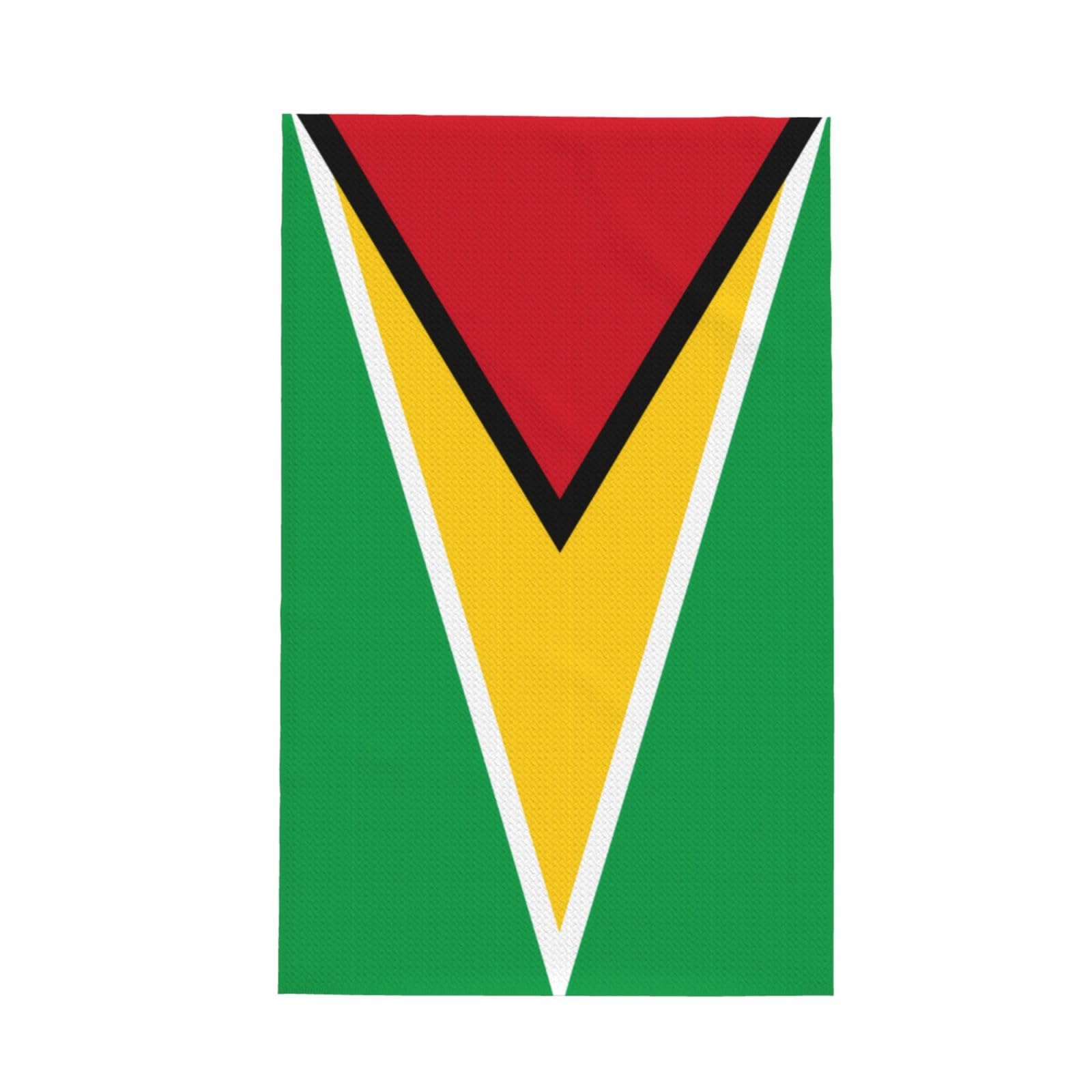 SXZVVBN Flag of Guyana Super Absorbent Microfibre Waffle Towels Fast Drying Dish Cloths Home Cafe Barista