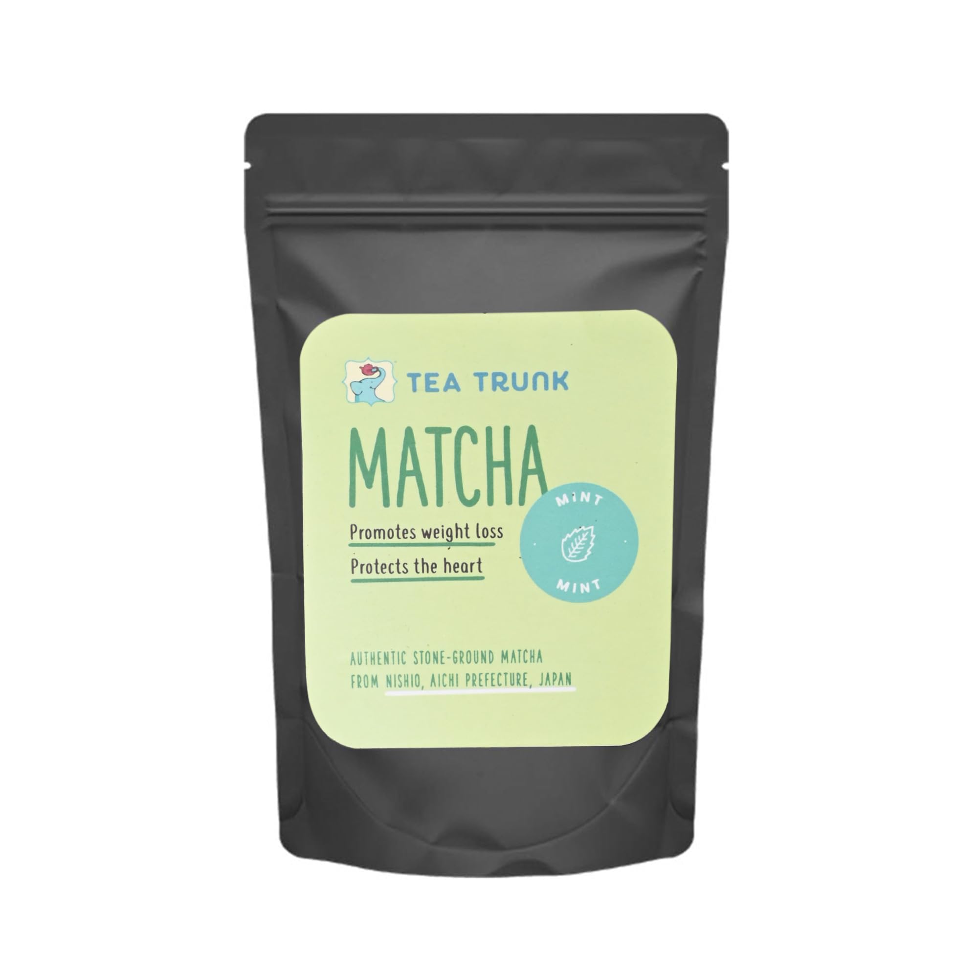 Tea Trunk Japanese Mint Matcha Green Tea -30 GMS (Ceremonial Grade)