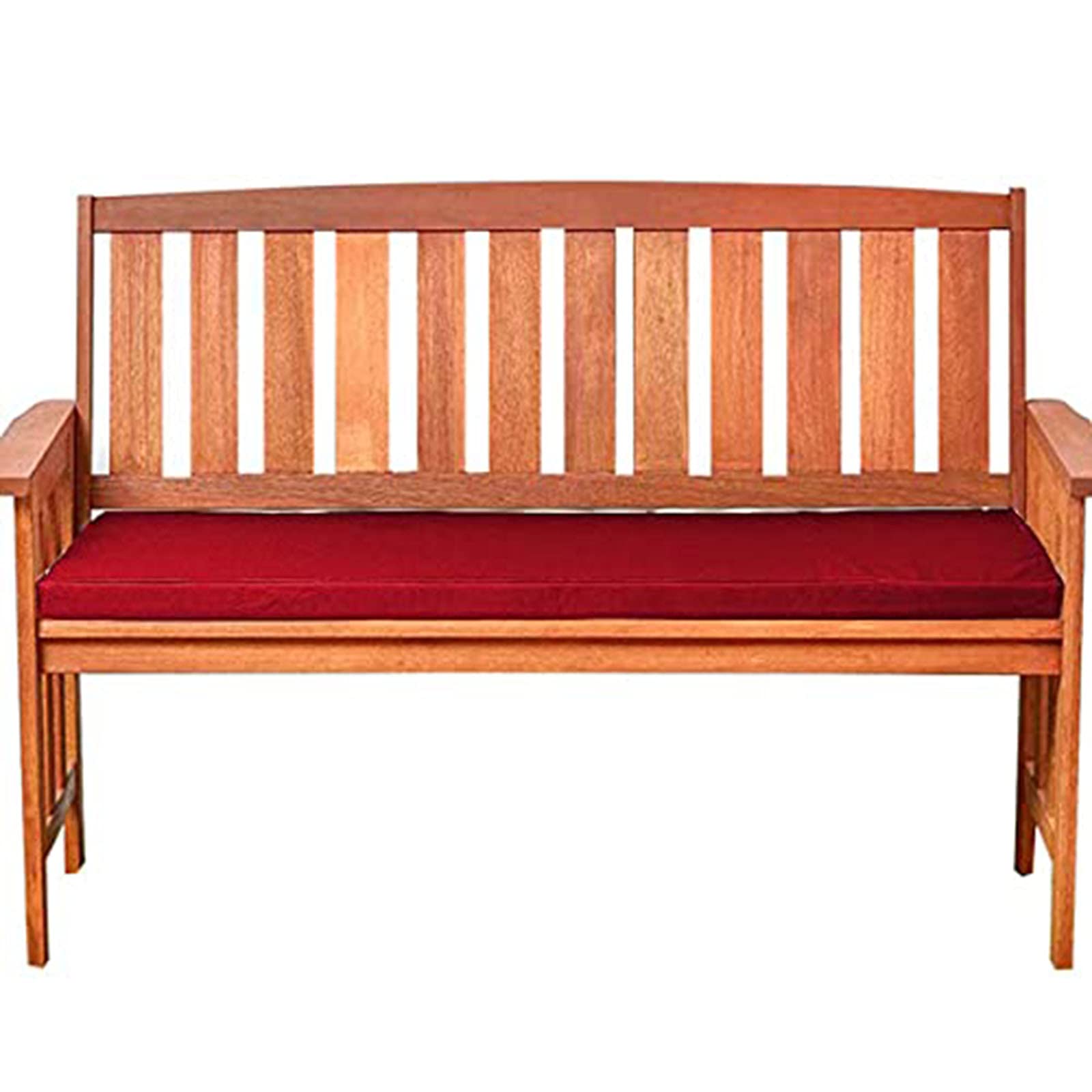 Fodera per Cuscino per Panca con Cerniera Nascosta Imbottitura Ispessita Cuscino per Sedile Lungo per Panca Cuscino per Sedia a Dondolo per Giardino Esterno Impermeabile (Rosso, 100 * 45 * 5