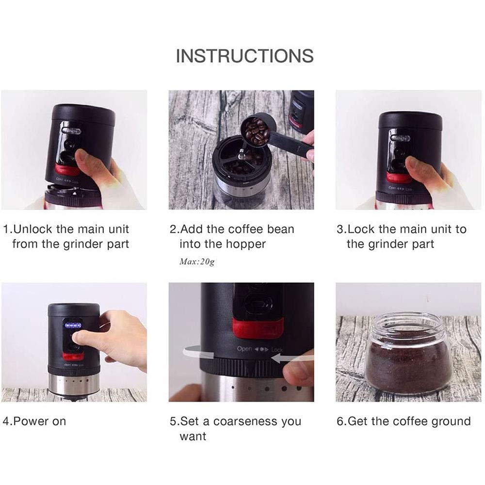 CUNTO Macchina per caffè americano Macchina per caffè dal chicco alla tazza Macchina per caffè completamente automatica con macinatura Macchina per caffè piccola per ufficio e casa-Bianco La nuova