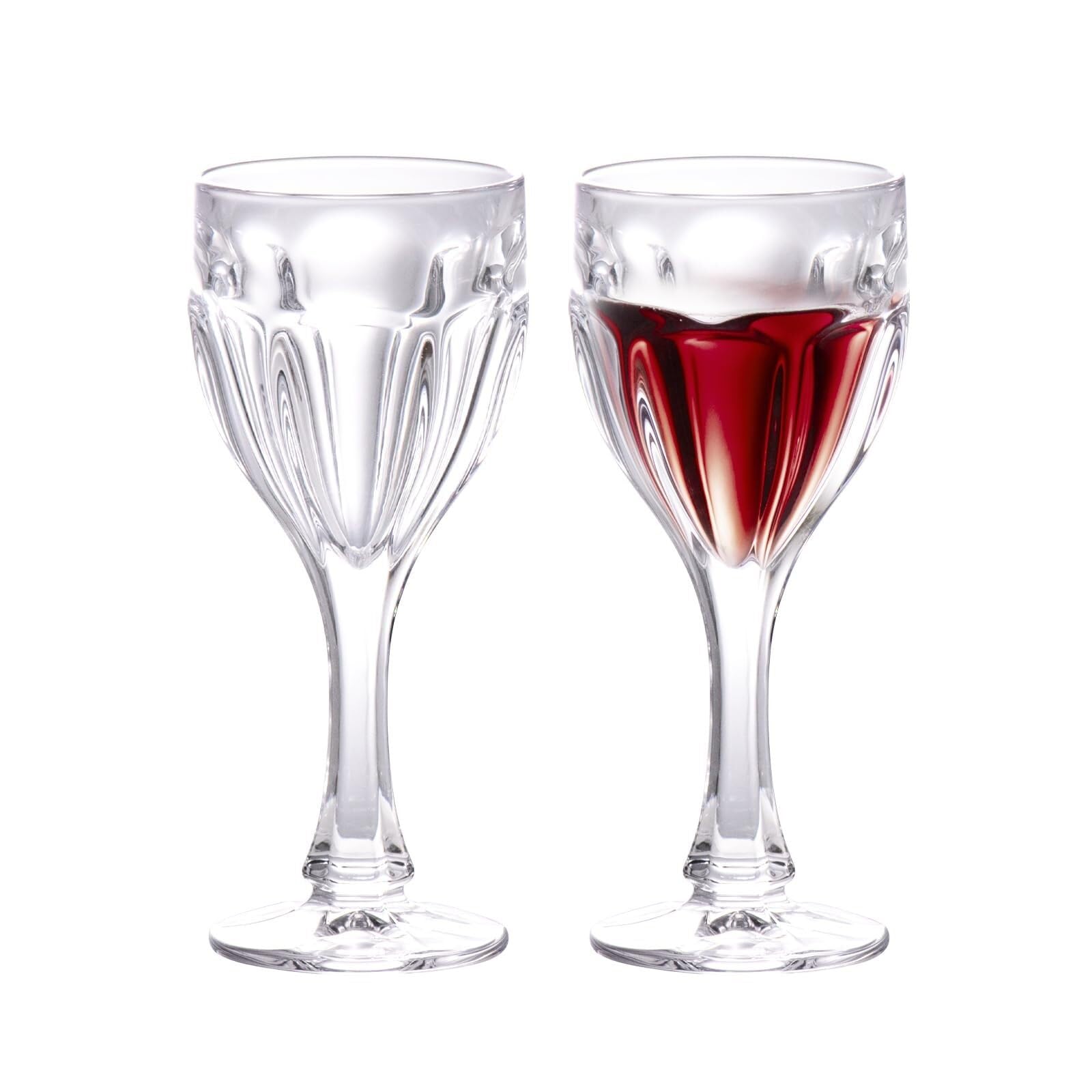 Set di bicchieri da vino da 2,228 ml in cristallo soffiato a mano Bordeaux, bordo liscio, stelo lungo for vino rosso bianco, regalo for l'anniversario di matrimonio Bicchiere per bevande